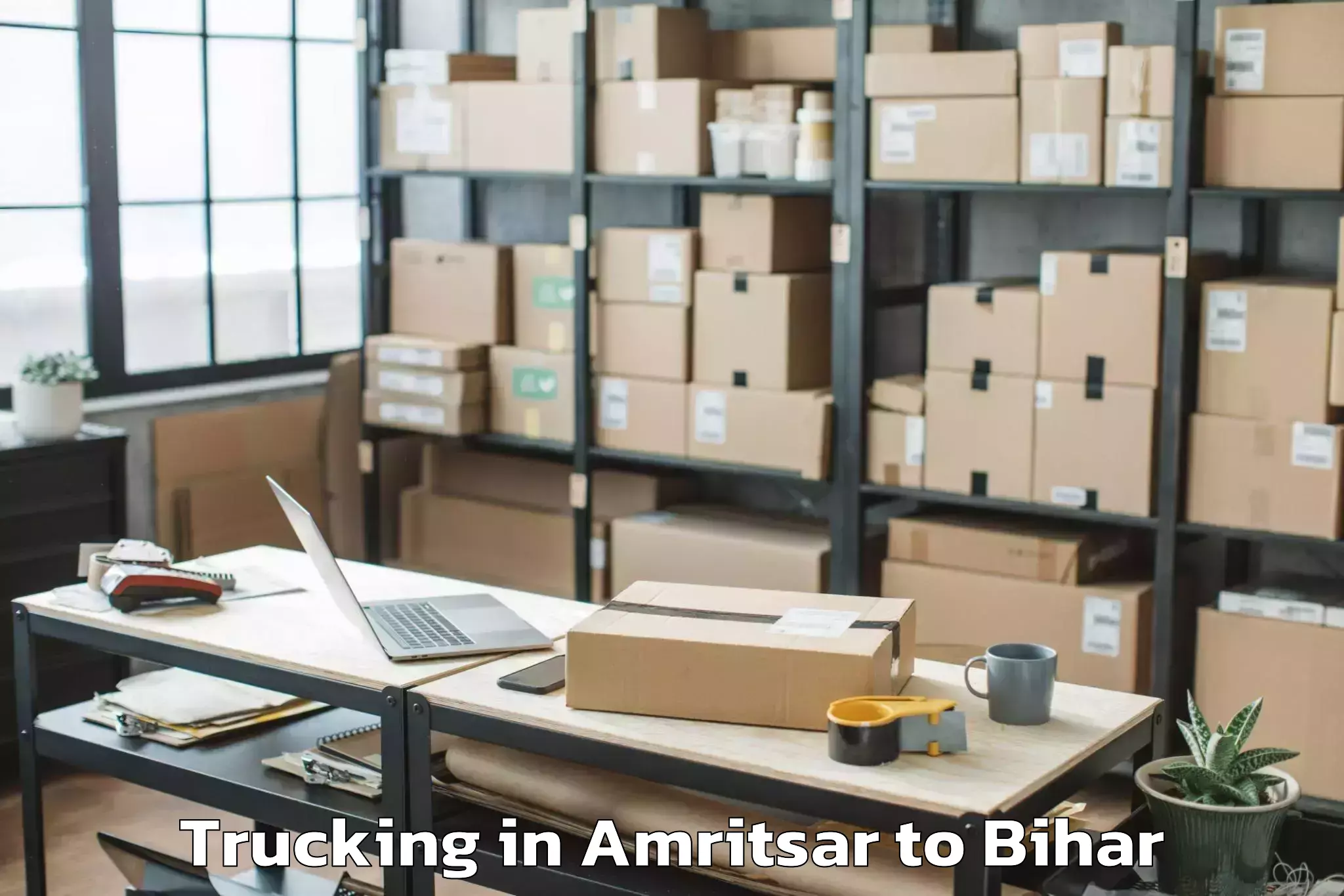 Book Amritsar to Chanpatia Trucking Online